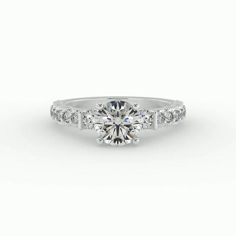 360 degree view of Heidi Accented Engagement Ring