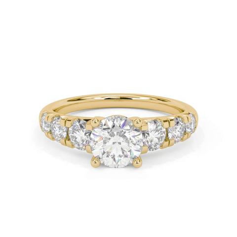 360 degree view of Martina Hidden Halo Engagement Ring