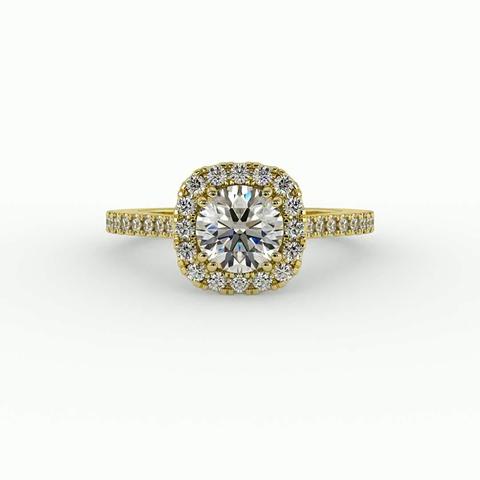 360 degree view of Kailani Halo Engagement Ring