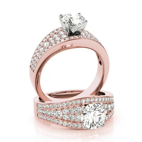 360 degree view of Sheila Diamond Encrusted Engagement Ring