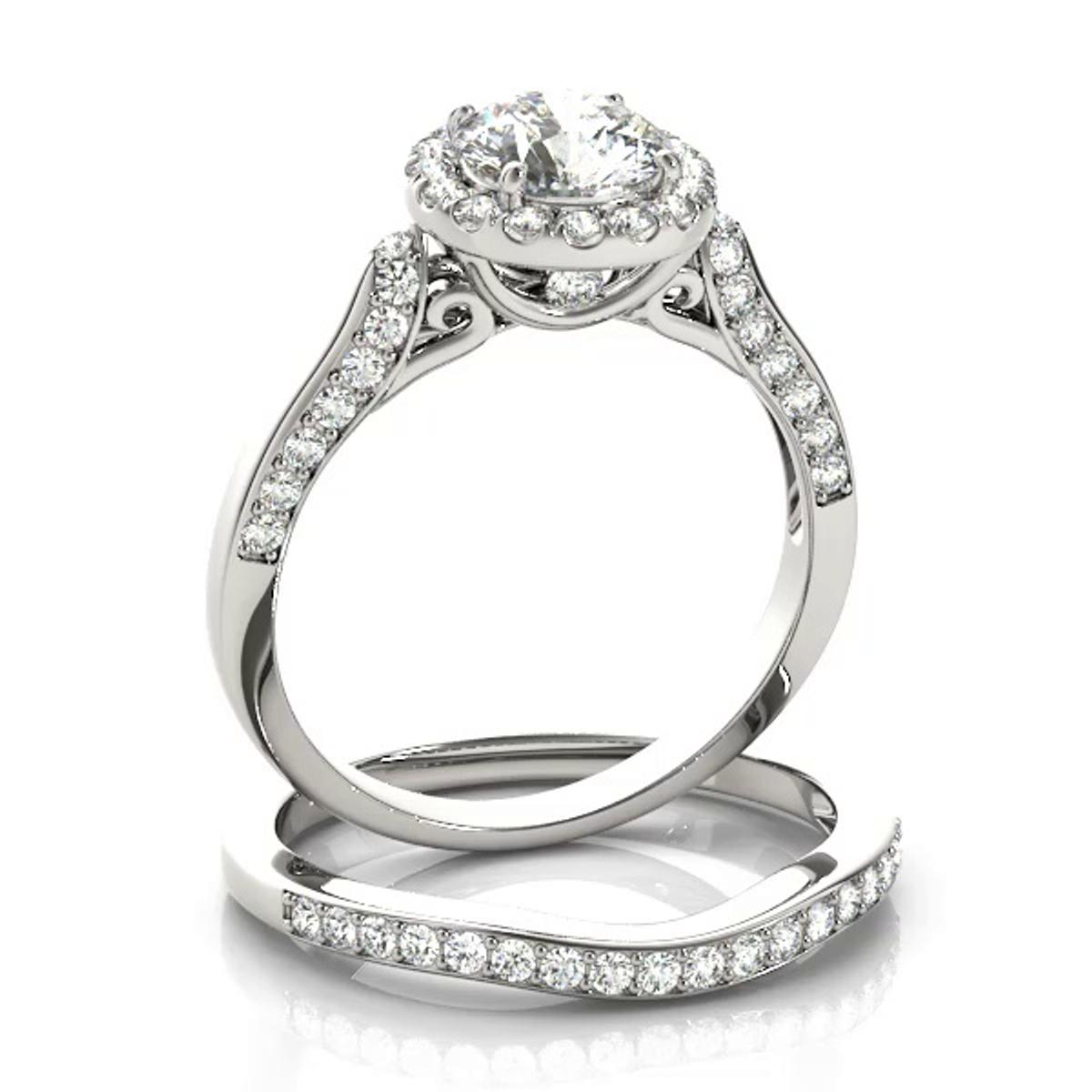 360 degree view of Zenni Halo Engagement Ring