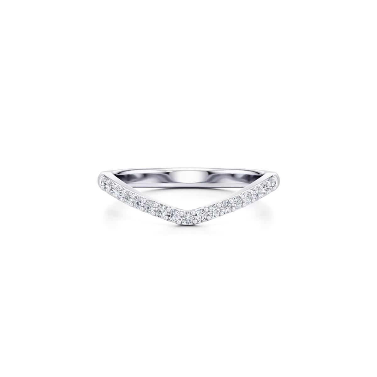 360 degree view of Belloc Lab Diamond Pavé Curved Band