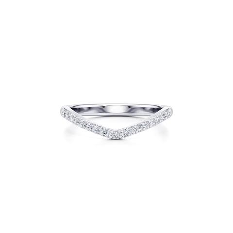 360 degree view of Belloc Lab Diamond Pavé Curved Band