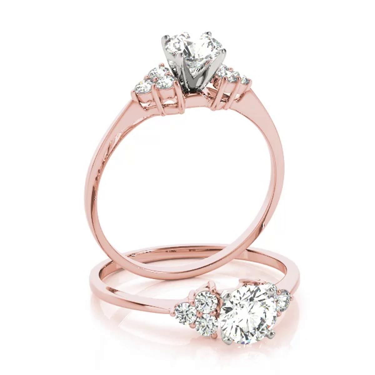 360 degree view of Twila Cluster Diamond Engagement Ring