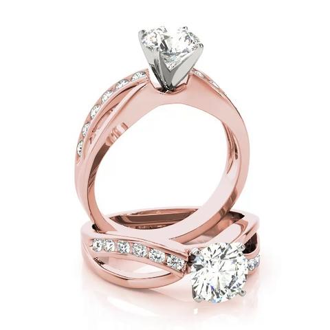 360 degree view of Bowie Channel Diamond Engagement Ring
