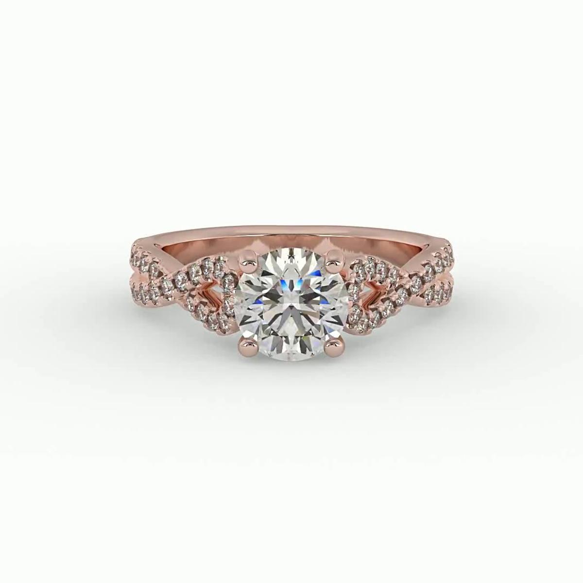 360 degree view of June Engagement Ring