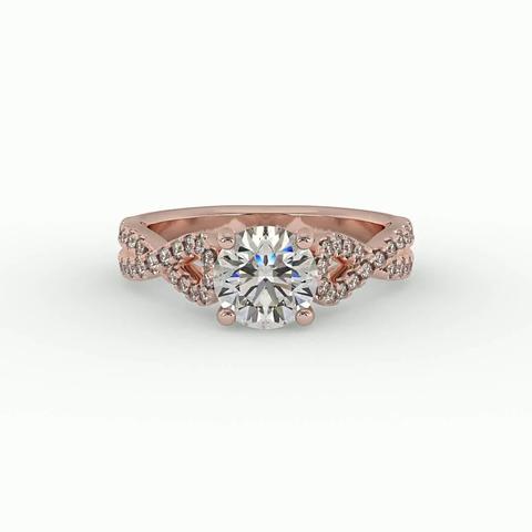 360 degree view of June Engagement Ring