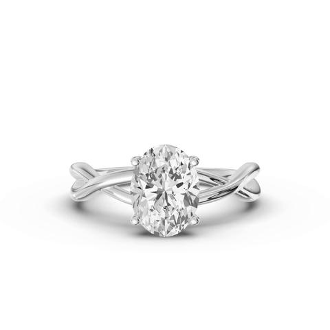 360 degree view of Bianca Twist Engagement Ring