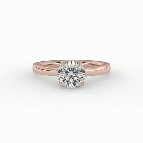 360 degree view of Valerie Heart Solitaire Engagement Ring