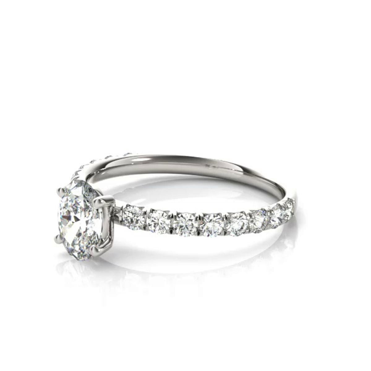 360 degree view of Penelope French Pavé Engagement Ring