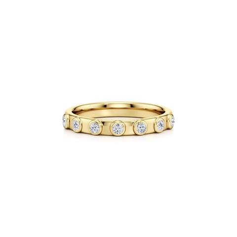 360 degree view of Sora Bezel Diamond Band