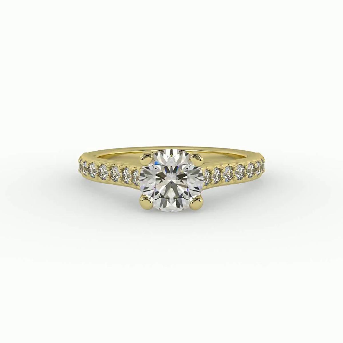 360 degree view of Margot Engagement Ring