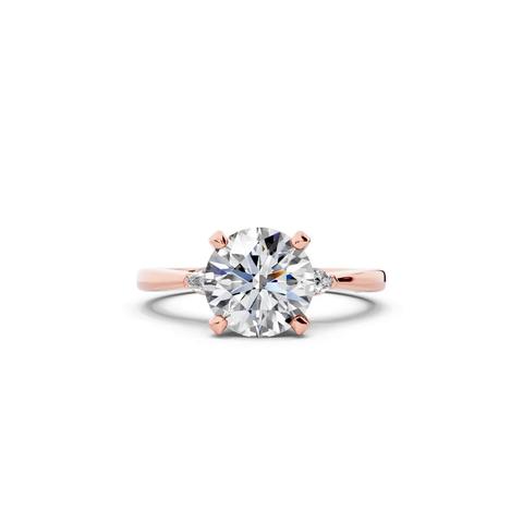 360 degree view of Madison Three-Stone Pear Engagement Ring (.10 ct. tw.)