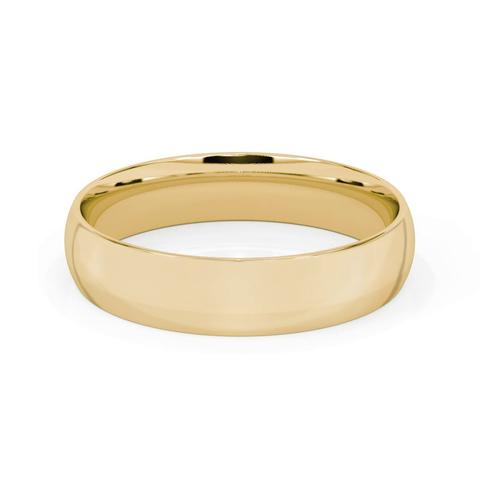 ダーツ backbalance DORADO V 18kg Low Dome Comfort Fit Polished Band (5mm) - 18K Yellow Gold
