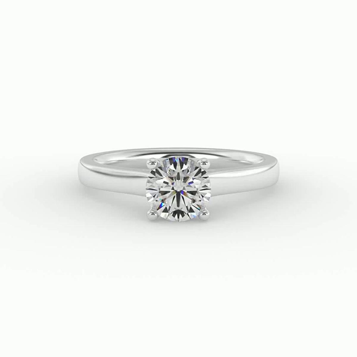 360 degree view of Rose Solitaire Engagement Ring