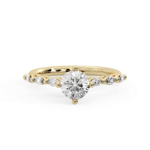 360 degree view of Aubrey Marquise Band Engagement Ring