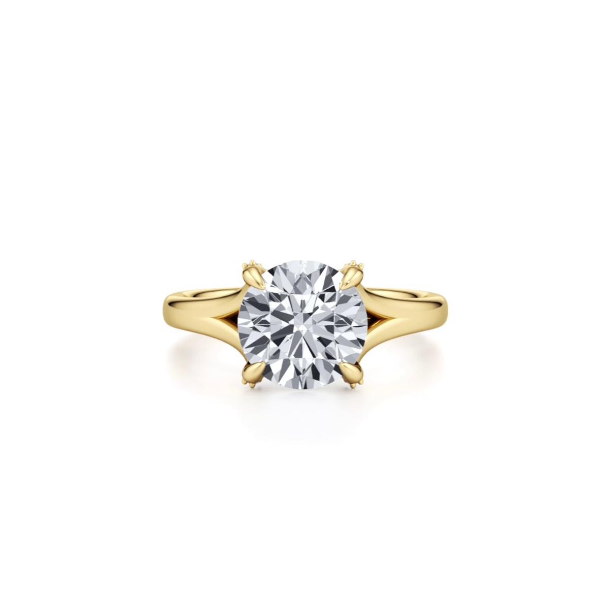360 degree view of Senlis Split Shank Cathedral Engagement Ring