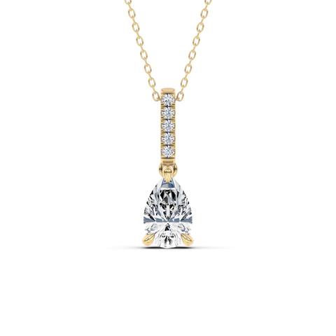 360 degree view of Pear Lab Diamond Link Drop Pendant (1 ct. tw.)