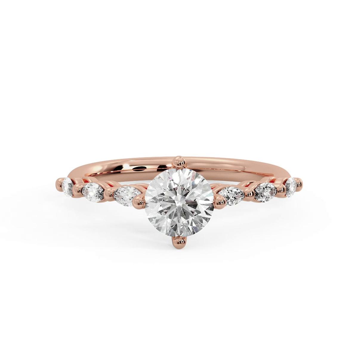 360 degree view of Aubrey Marquise Band Engagement Ring