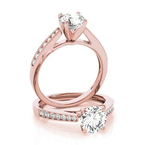 360 degree view of Emmaline Channel Diamond Engagement Ring