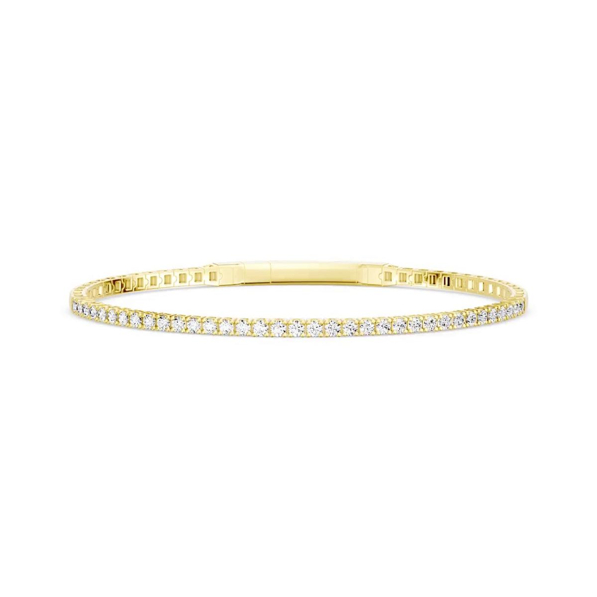 360 degree view of Velocity Active Flex Tennis Diamond Bracelet