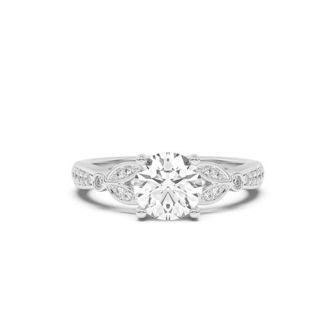 360 degree view of Fernanda Leaf Engagement Ring