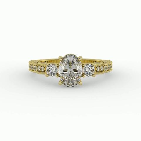 360 degree view of Ariyah Accented Engagement Ring