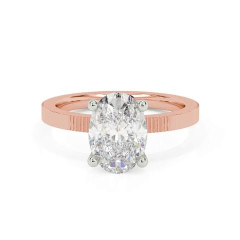 360 degree view of Fluted Solitaire Engagement Ring