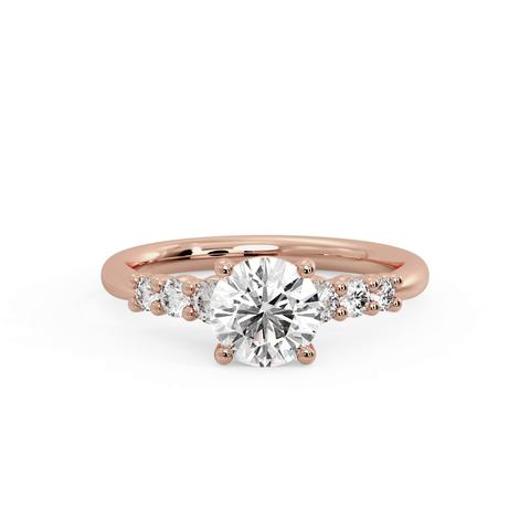 360 degree view of Angel 7 Stone Ring