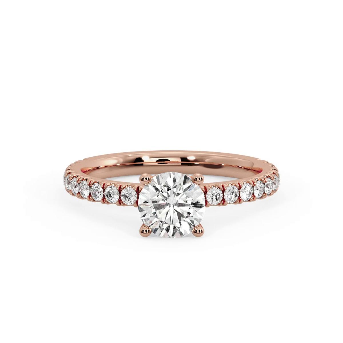360 degree view of Elliot Pave Engagement Ring