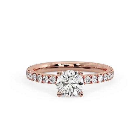360 degree view of Elliot Pave Engagement Ring