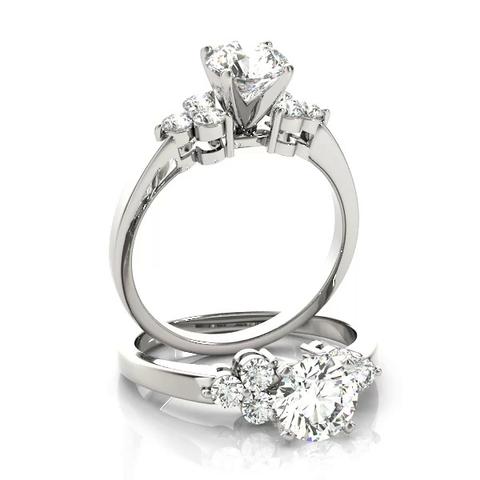 360 degree view of Essie Diamond Cluster Engagement Ring