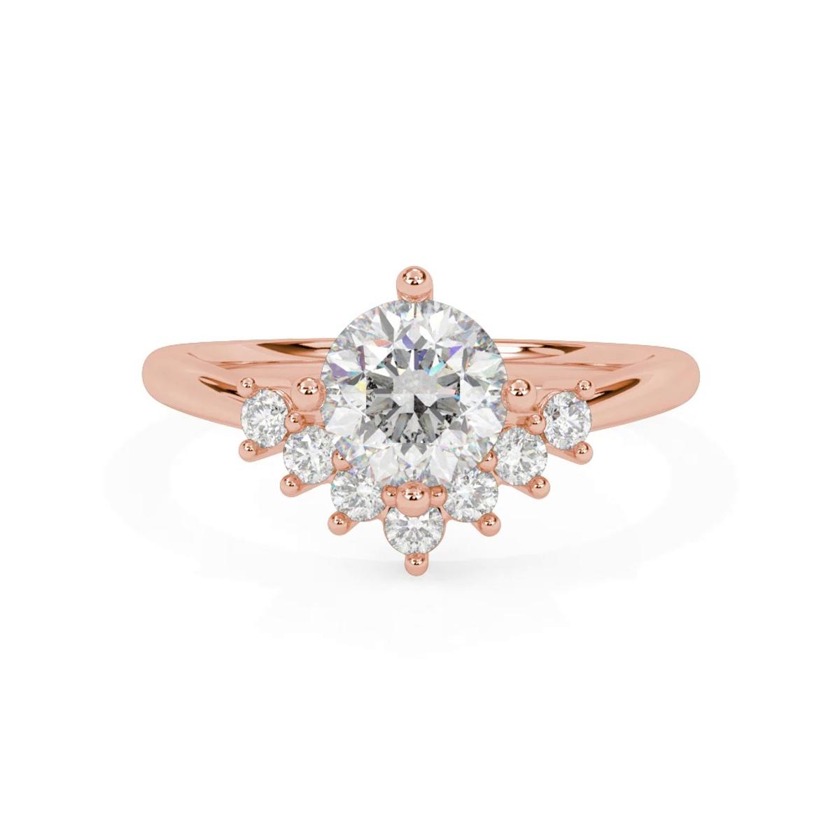 360 degree view of Lexi Diamond Chevron Engagement Ring