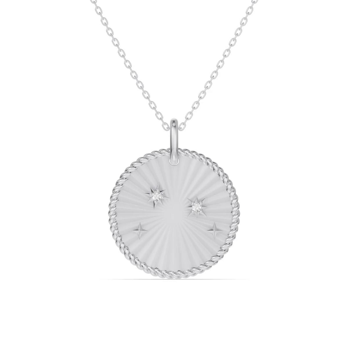 360 degree view of Aries Celestial Zodiac Medallion Pendant