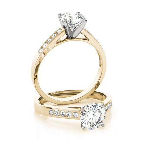 360 degree view of Chara Channel Diamond Engagement Ring
