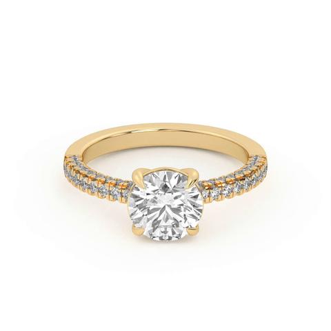 360 degree view of Trio Diamond Engagement Ring