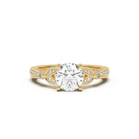 360 degree view of Fernanda Leaf Engagement Ring