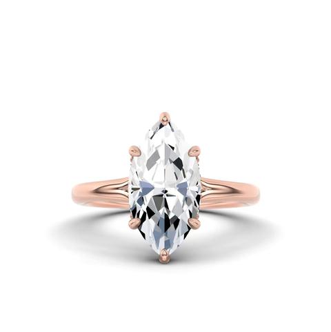 360 degree view of Marcelle Lab Diamond Accent Hidden Halo Engagement Ring