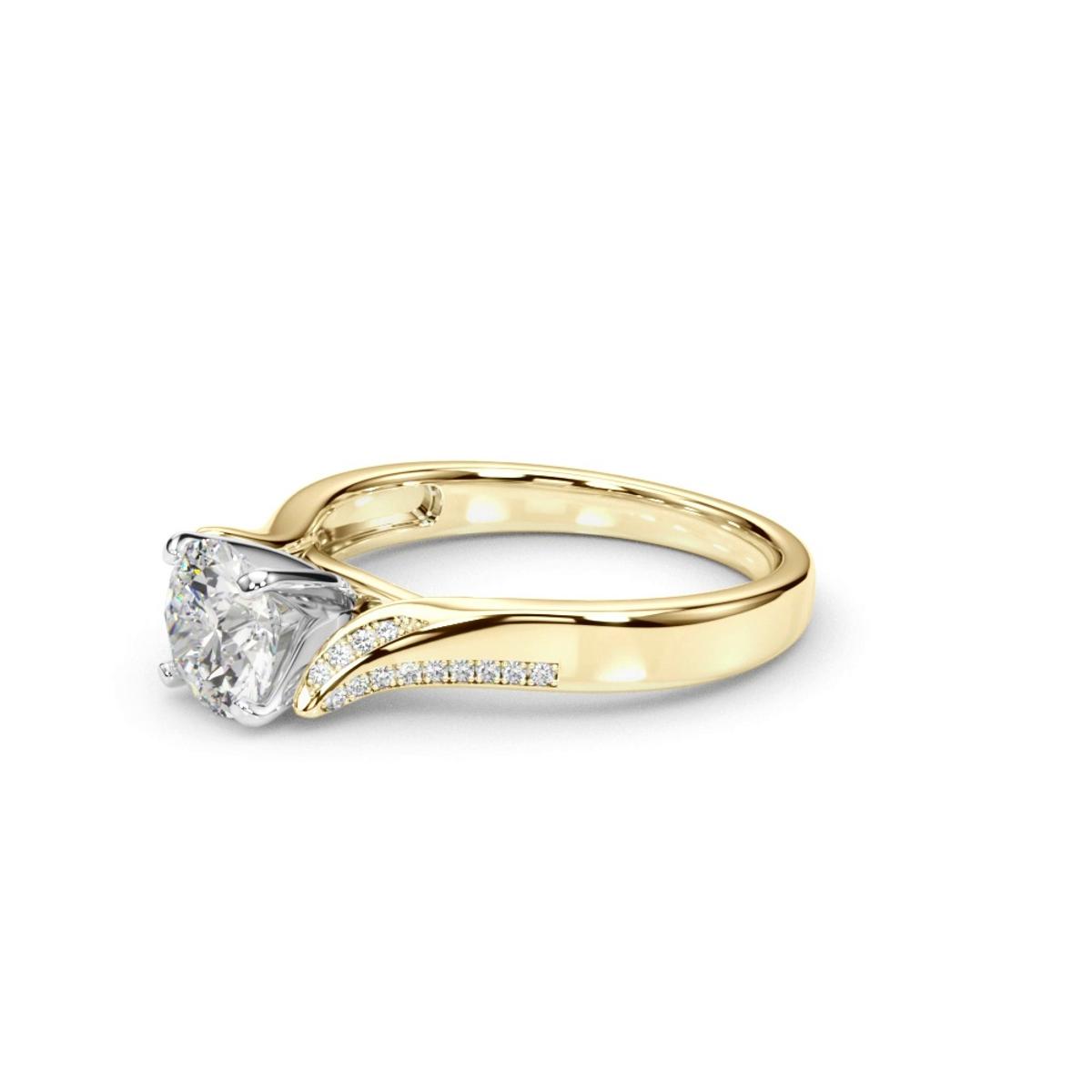 360 degree view of Lissa Cathedral Diamond Engagement Ring
