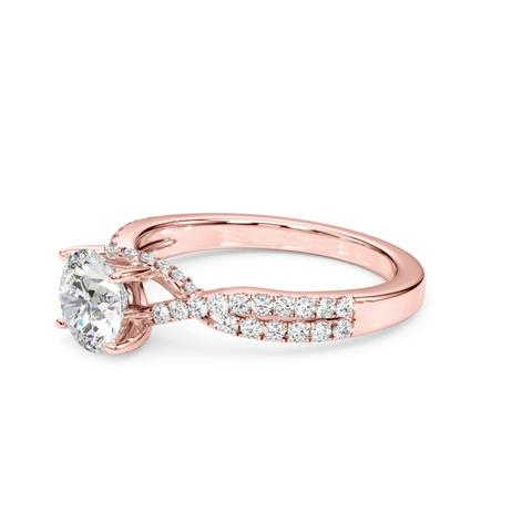 360 degree view of Claire Two Row Diamond Engagement Ring