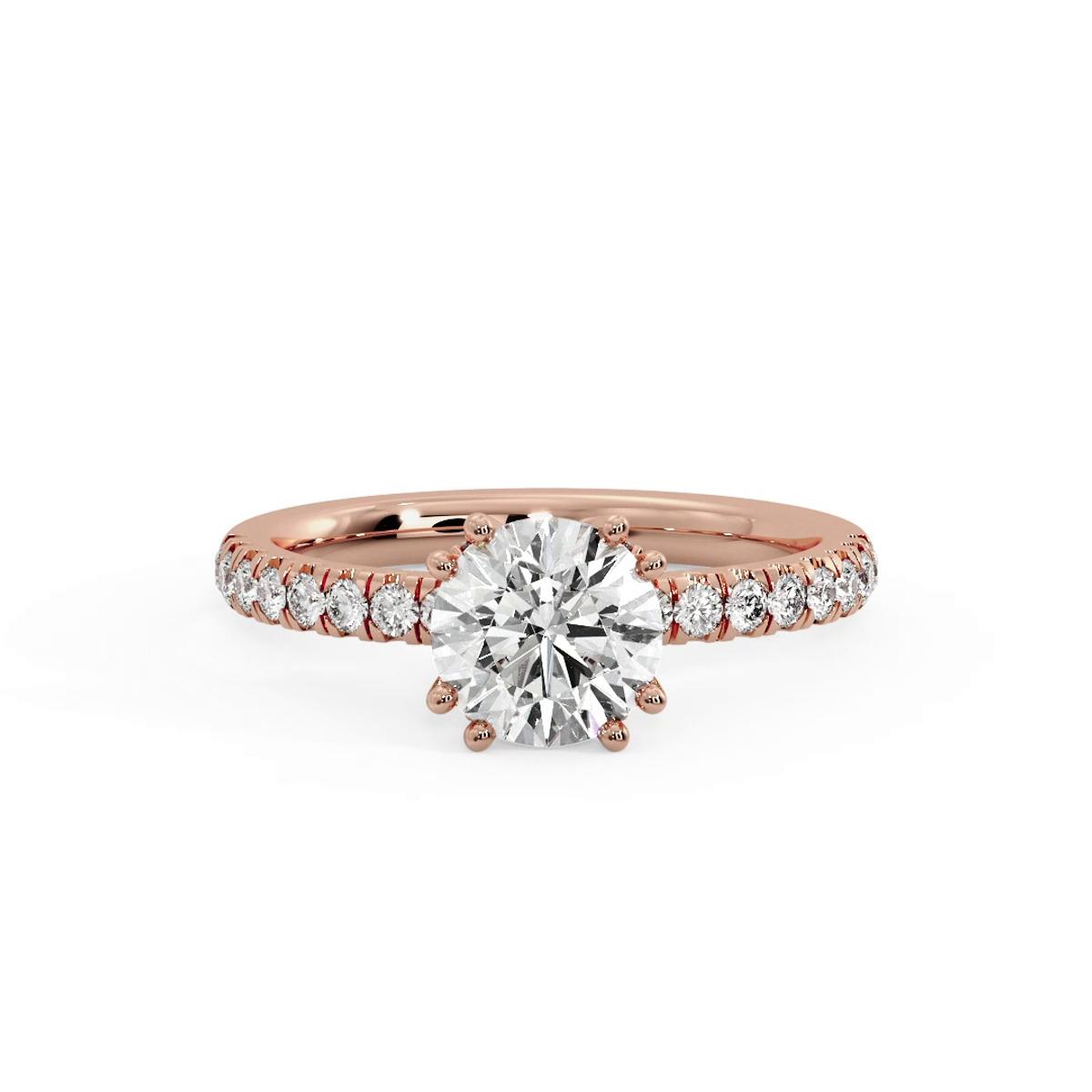 360 degree view of Marlee Pave Engagement Ring