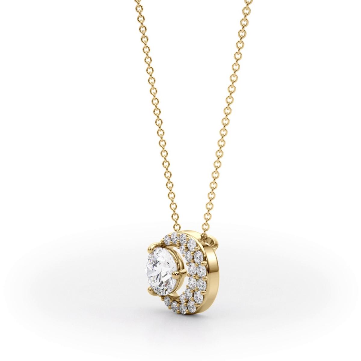 360 degree view of Remi Diamond Necklace