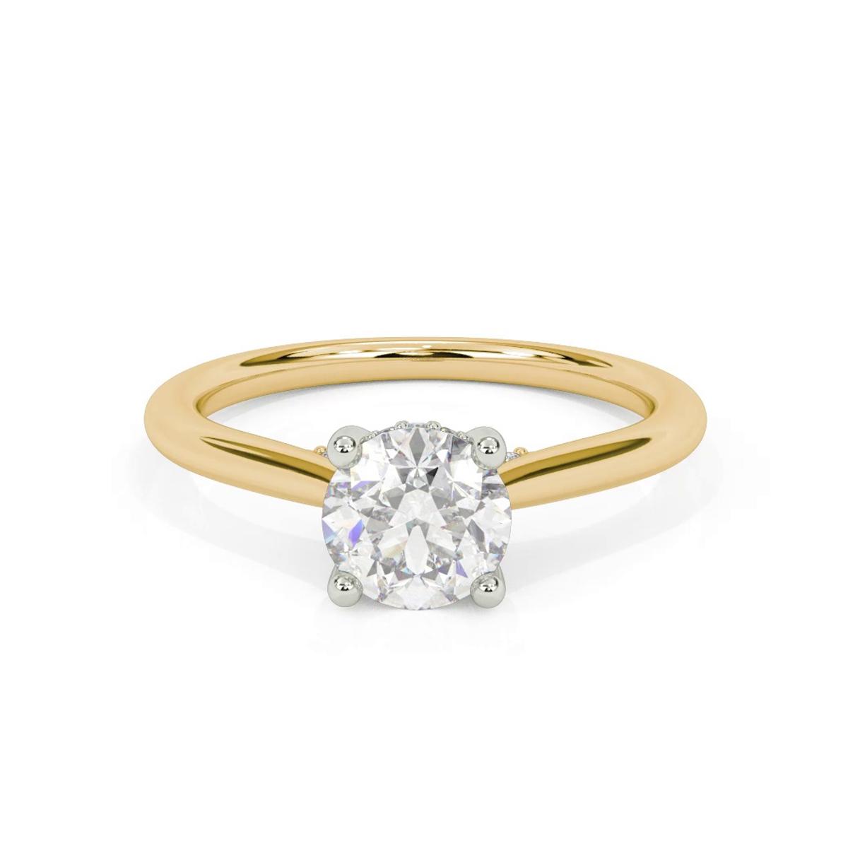 360 degree view of Kate Two-Tone Hidden Halo