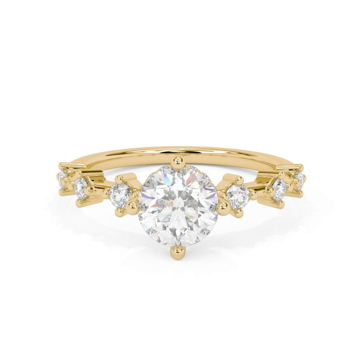 360 degree view of Chantal Hidden Halo Engagement Ring