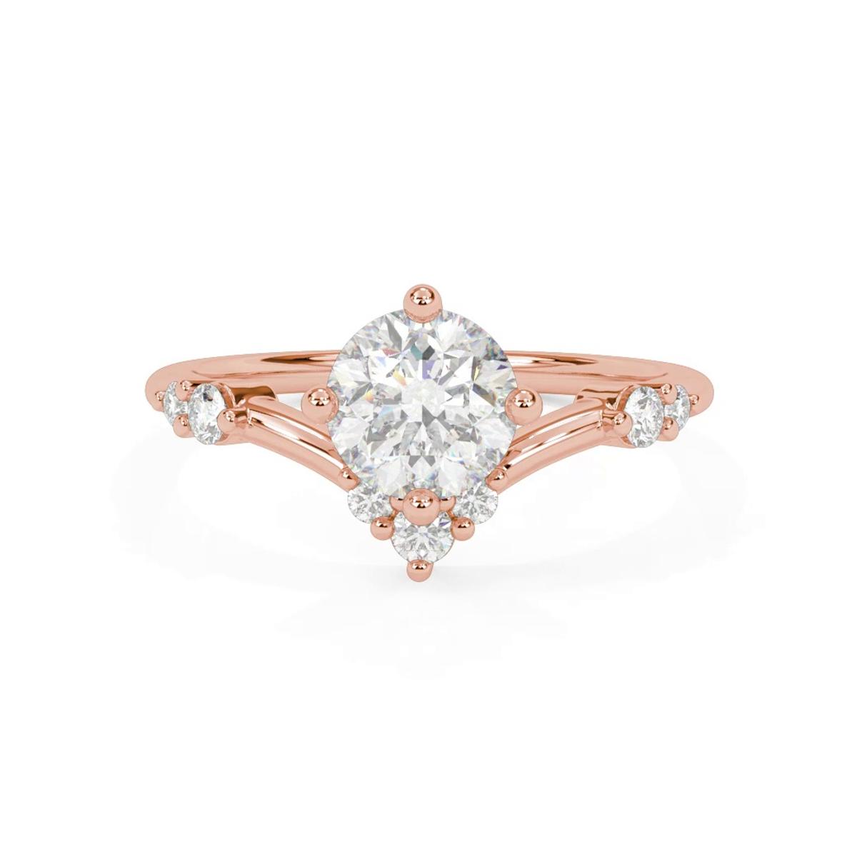 360 degree view of Shiloh Diamond Accent Chevron Engagement Ring