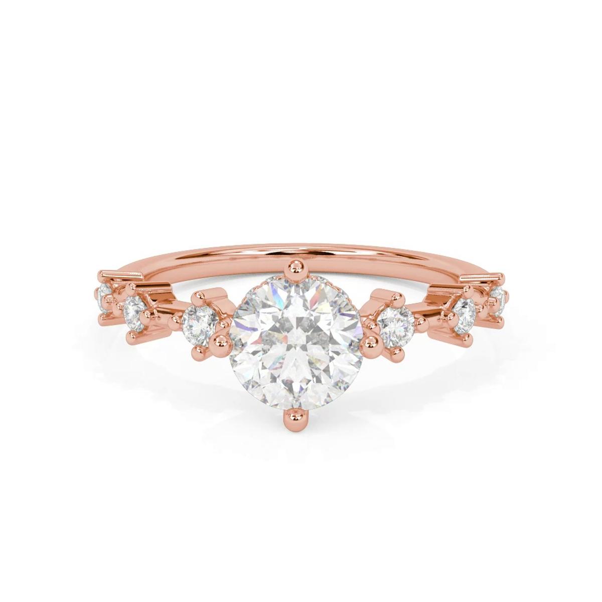 360 degree view of Chantal Hidden Halo Engagement Ring
