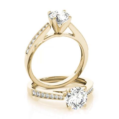 360 degree view of Emmaline Channel Diamond Engagement Ring