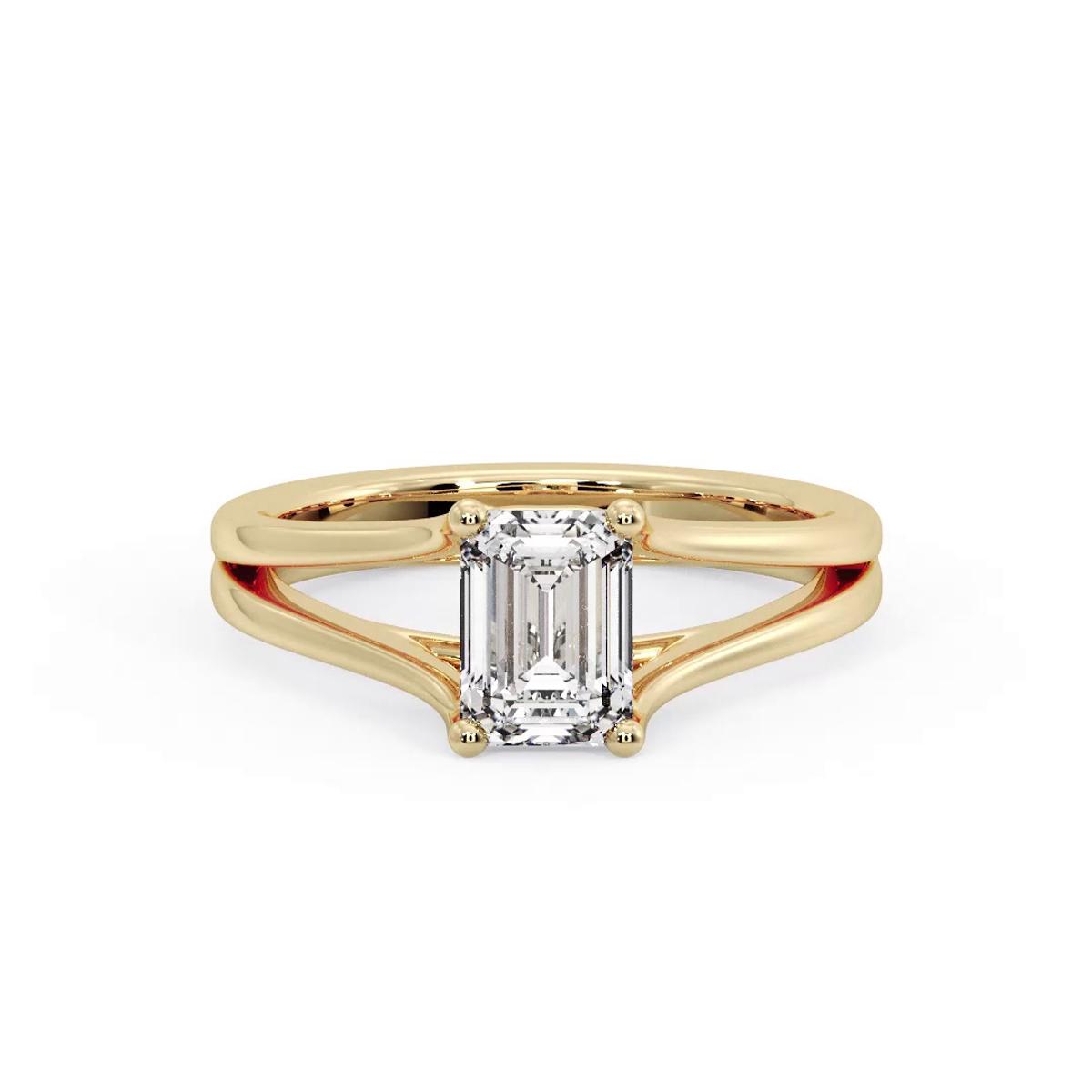 360 degree view of Irha Wide Split Engagement Ring