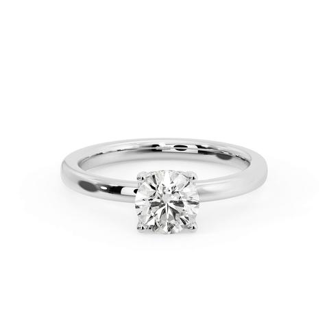 360 degree view of Analia Hidden Halo Engagement Ring