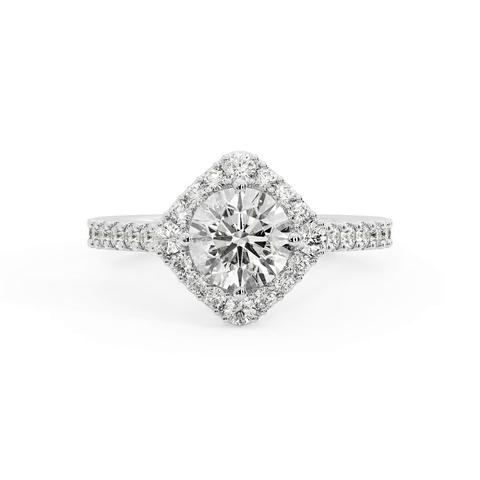 360 degree view of Charleigh Compass Set Halo Engagement Ring